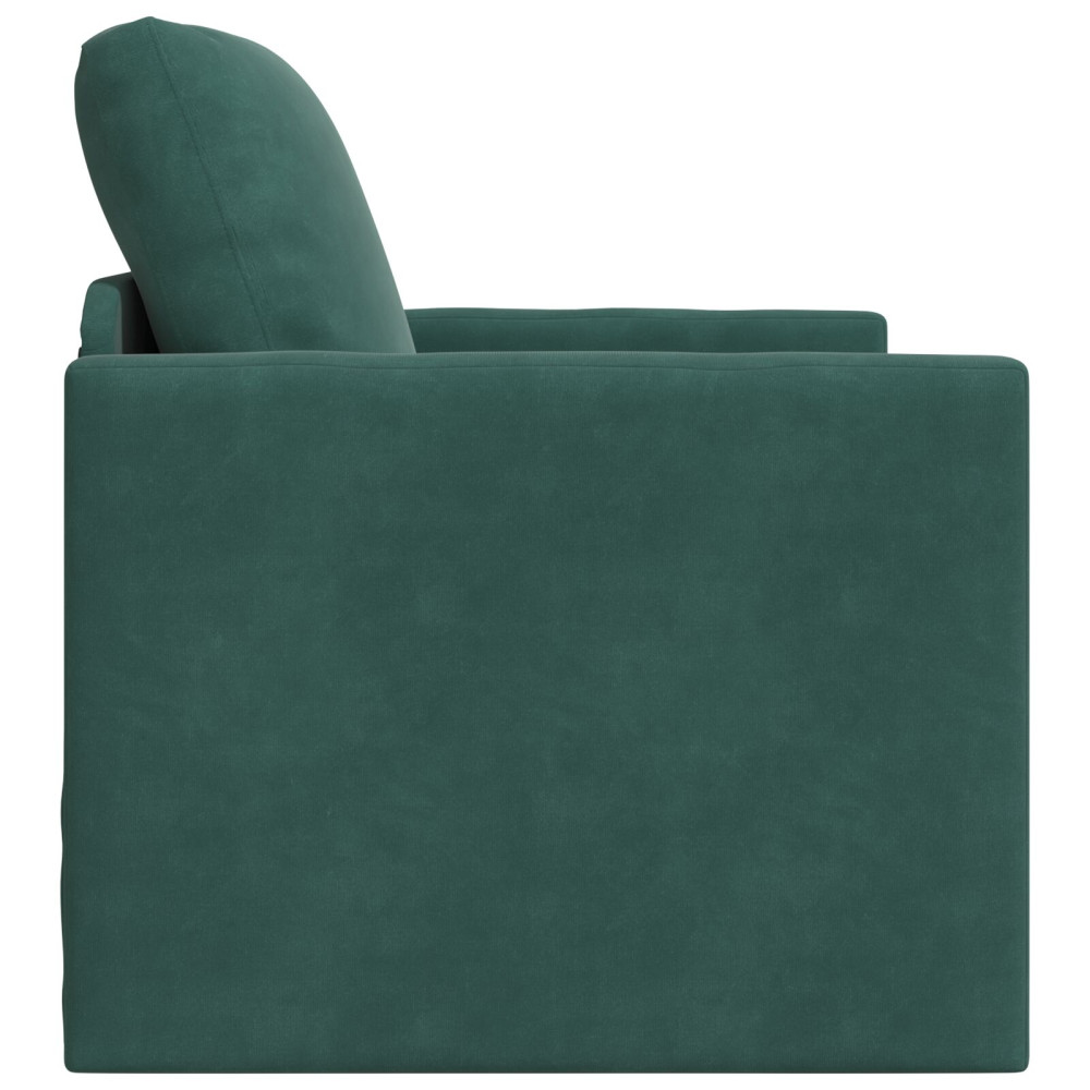 Produktbild för Soffsäng Mörkgrön 74 x 77 x 81 cm Sammet