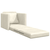 Produktbild för Soffsäng Kräm 74 x 77 x 81 cm Sammet