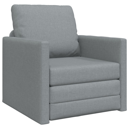 vidaXL Soffsäng 60cm Ljusgrå tyg