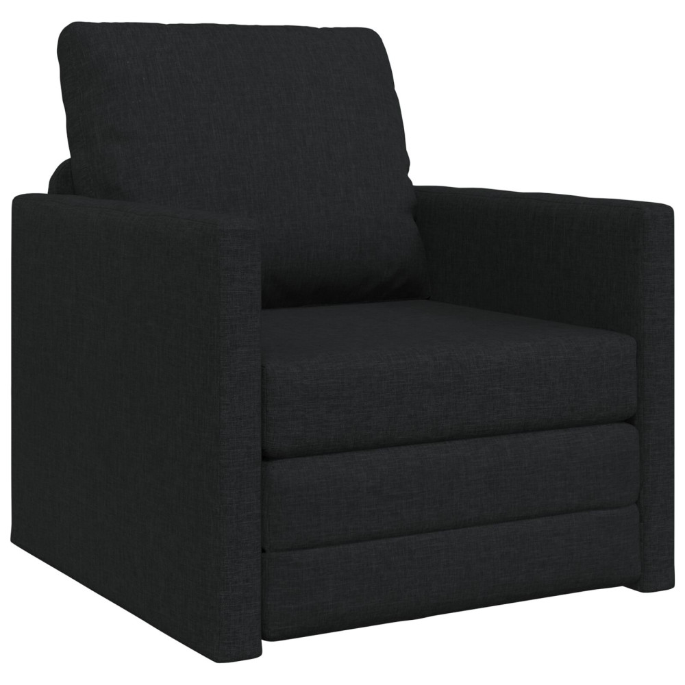 Produktbild för Soffsäng Svart 74 x 77 x 81 cm tyg