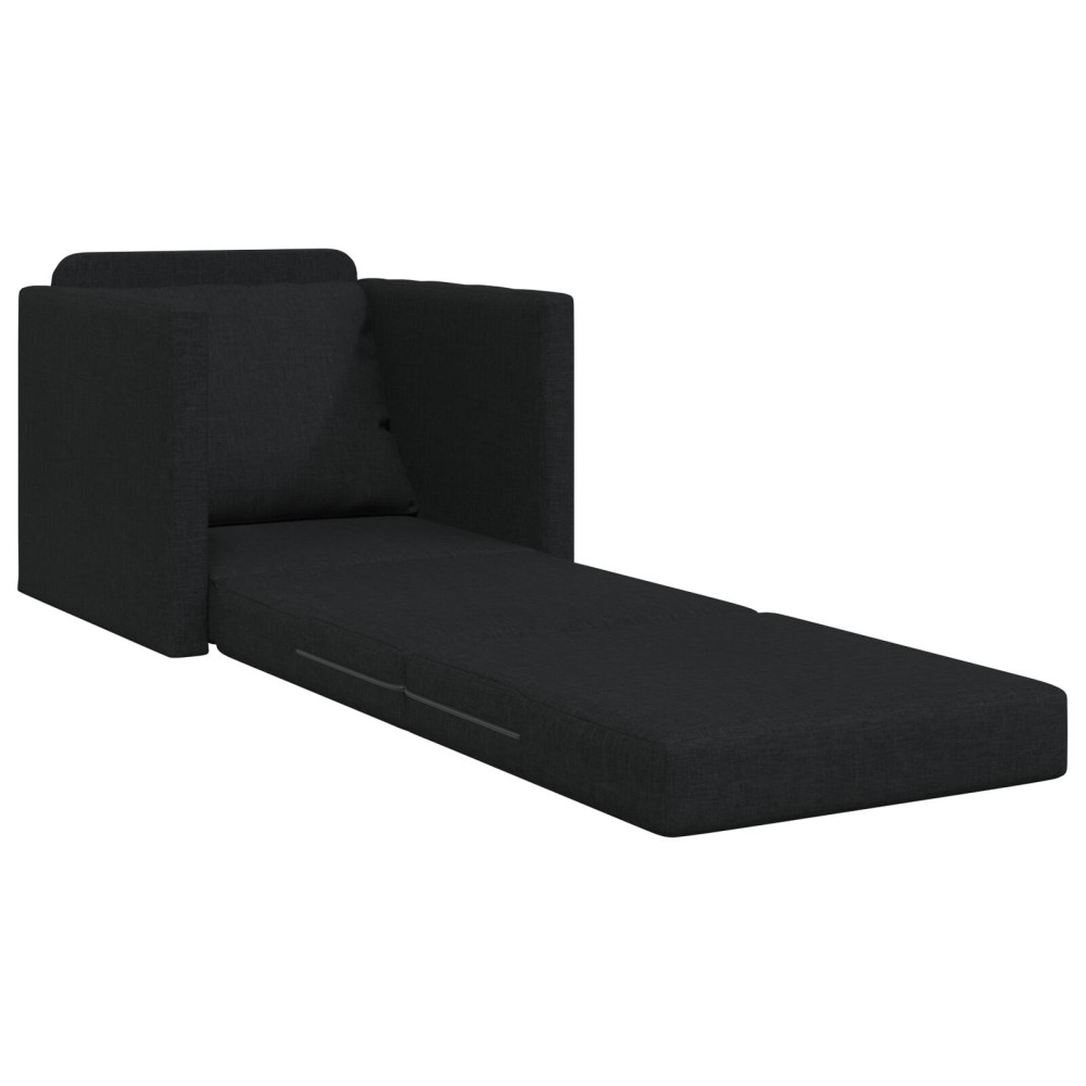 Produktbild för Soffsäng Svart 74 x 77 x 81 cm tyg