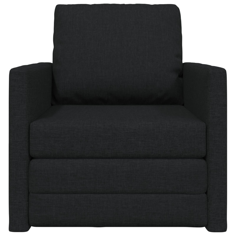 Produktbild för Soffsäng Svart 74 x 77 x 81 cm tyg