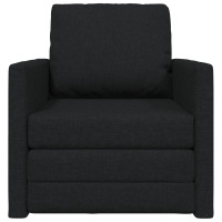 Produktbild för Soffsäng Svart 74 x 77 x 81 cm tyg