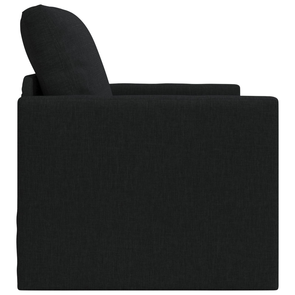 Produktbild för Soffsäng Svart 74 x 77 x 81 cm tyg