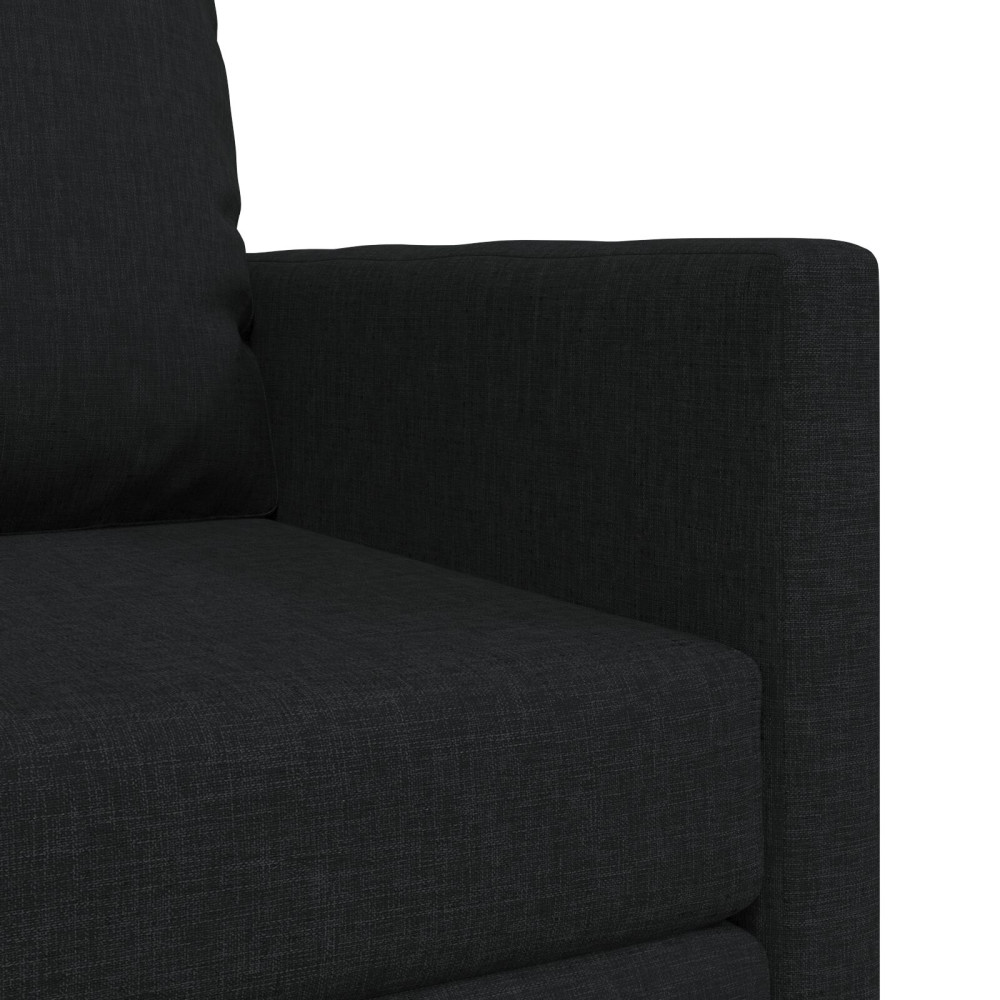 Produktbild för Soffsäng Svart 74 x 77 x 81 cm tyg