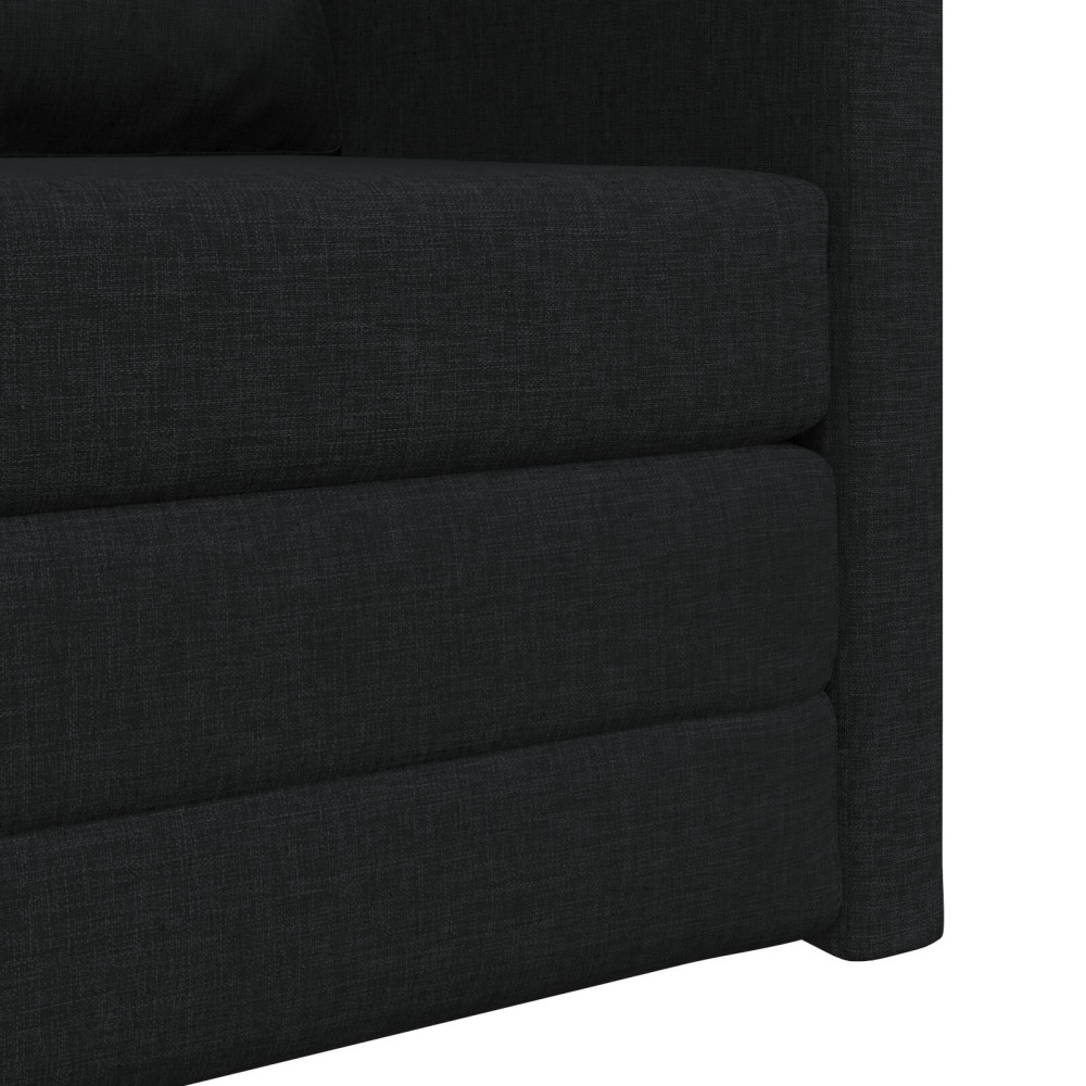 Produktbild för Soffsäng Svart 74 x 77 x 81 cm tyg