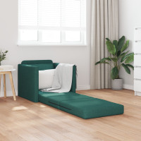 Produktbild för Soffsäng Mörkgrön 74 x 77 x 81 cm tyg
