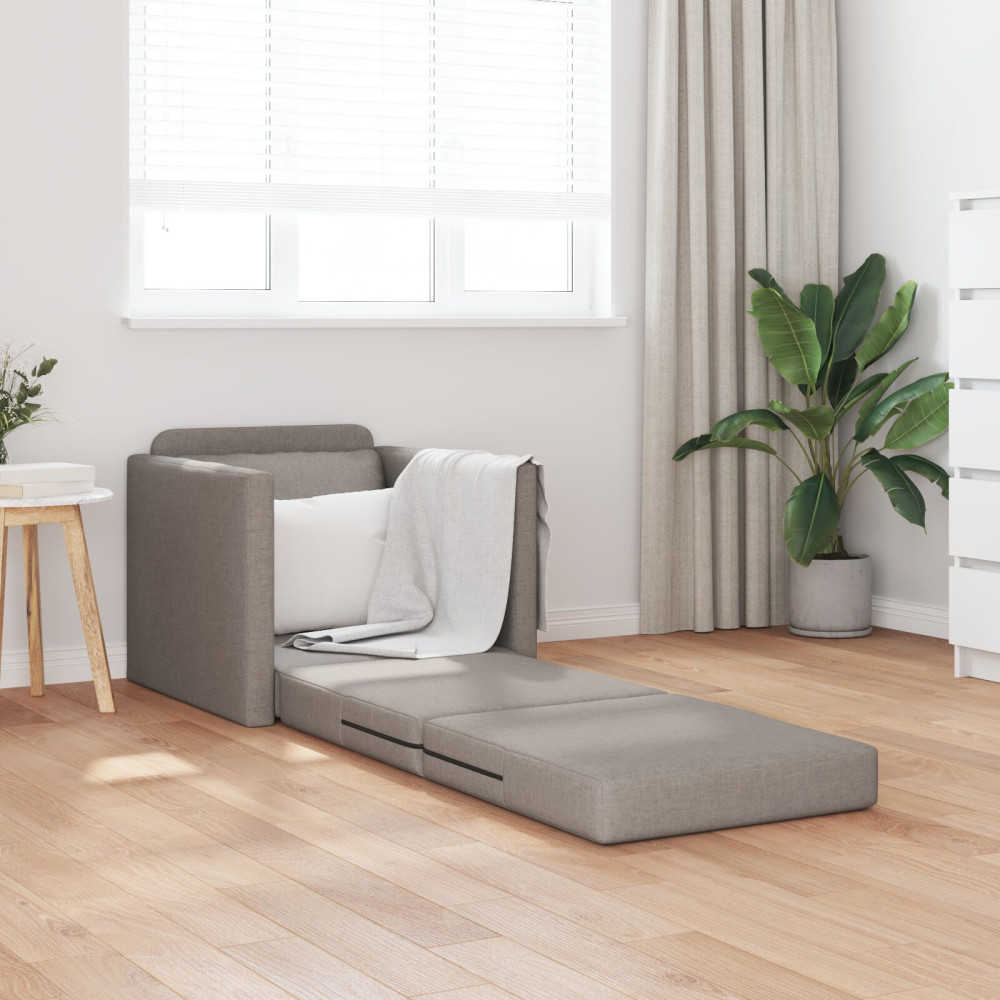 Produktbild för Soffsäng Taupe 74 x 77 x 81 cm tyg
