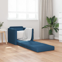Produktbild för Soffsäng Blå 74 x 77 x 81 cm tyg