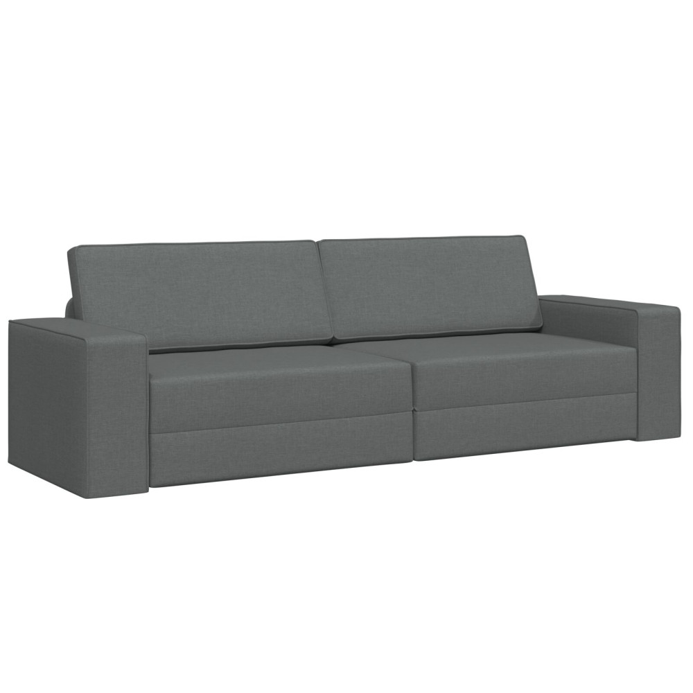 Produktbild för Soffsäng Mörkgrå 245 x 78 x 77 cm tyg