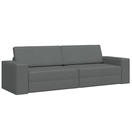 vidaXL Soffsäng Mörkgrå 245 x 78 x 77 cm tyg