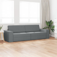 Produktbild för Soffsäng Mörkgrå 245 x 78 x 77 cm tyg