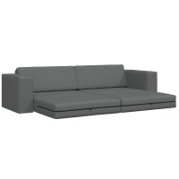 Produktbild för Soffsäng Mörkgrå 245 x 78 x 77 cm tyg