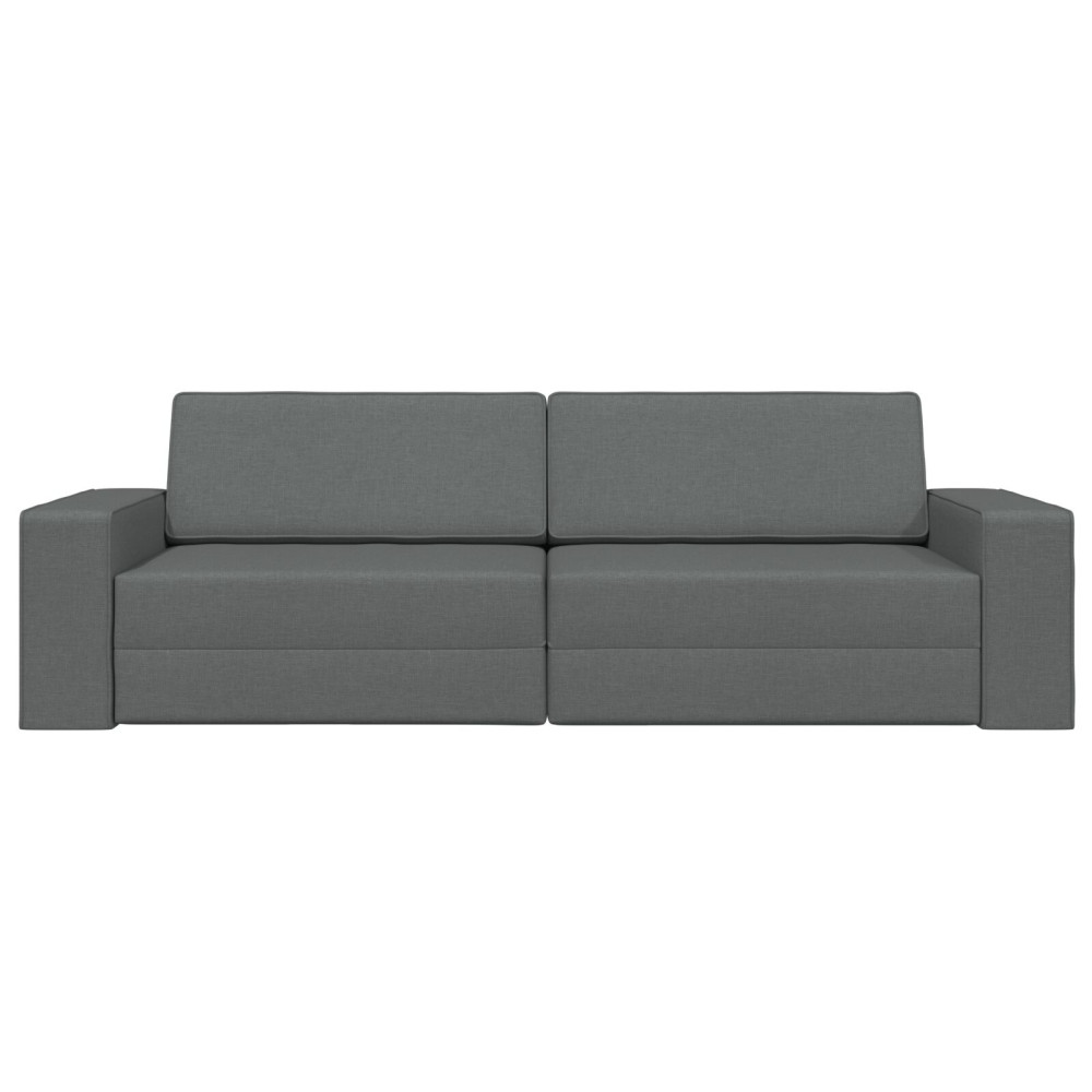 Produktbild för Soffsäng Mörkgrå 245 x 78 x 77 cm tyg