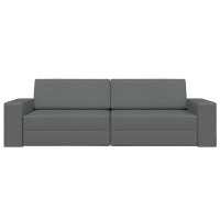 Produktbild för Soffsäng Mörkgrå 245 x 78 x 77 cm tyg