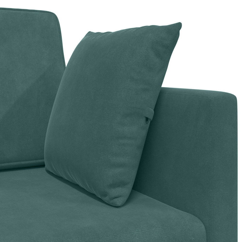 Produktbild för Golvbäddsoffa Mörkgrön 213 x 70 x 77 cm Sammet
