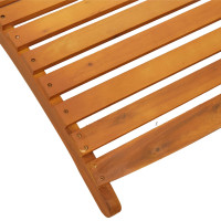 Produktbild för Solsäng 3 pcs Brun Massivt Akaciaträ