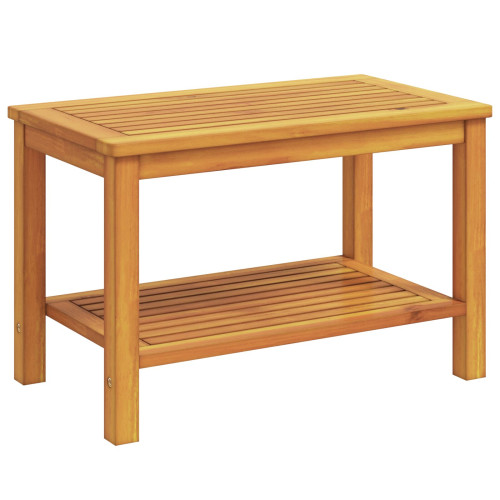 vidaXL Sidobord Olivenatur 70 x 40 x 45 cm Massivt Akaciaträ
