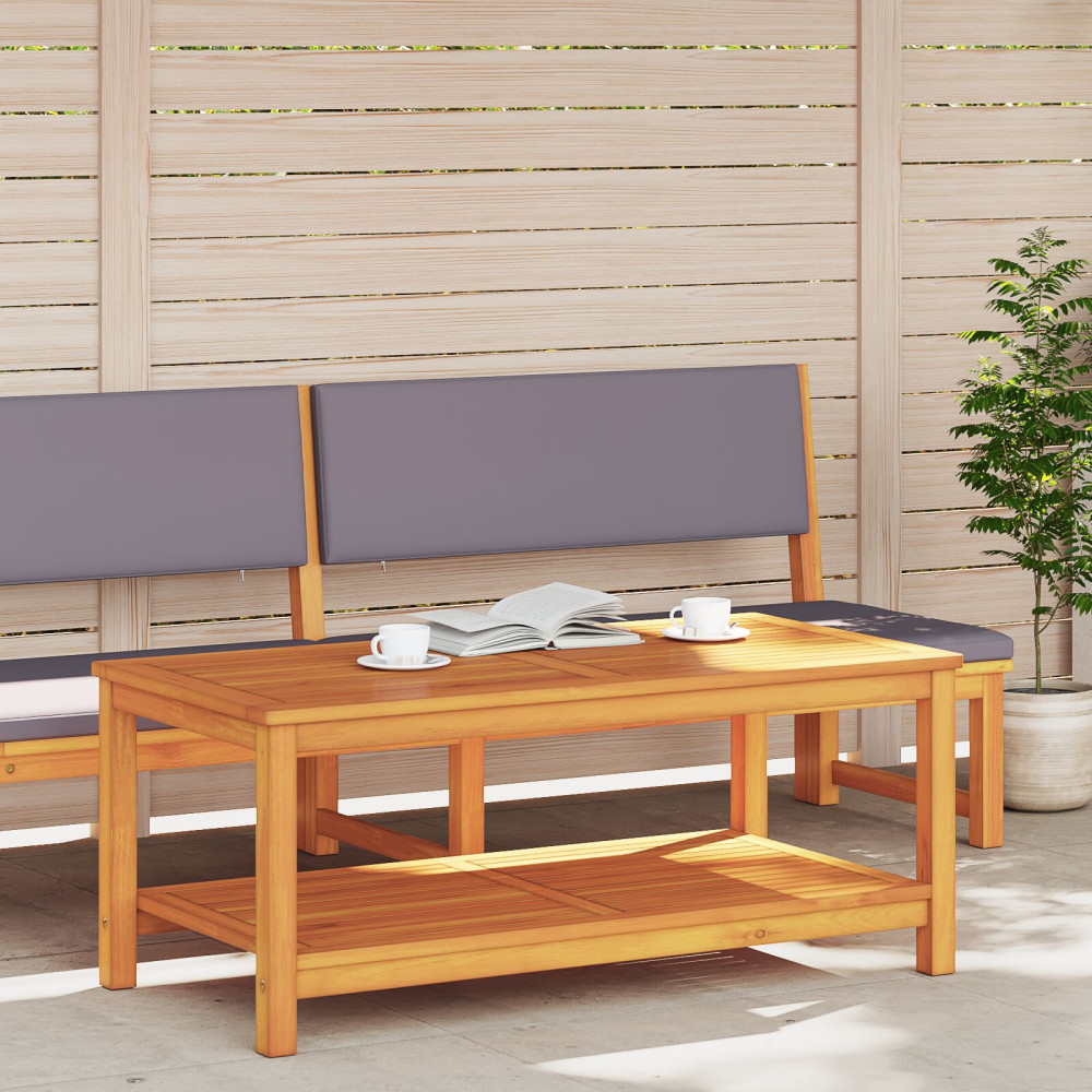 Produktbild för Sidobord Olivenatur 110 x 55 x 45 cm Massivt Akaciaträ
