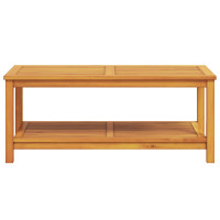 Produktbild för Sidobord Olivenatur 110 x 55 x 45 cm Massivt Akaciaträ