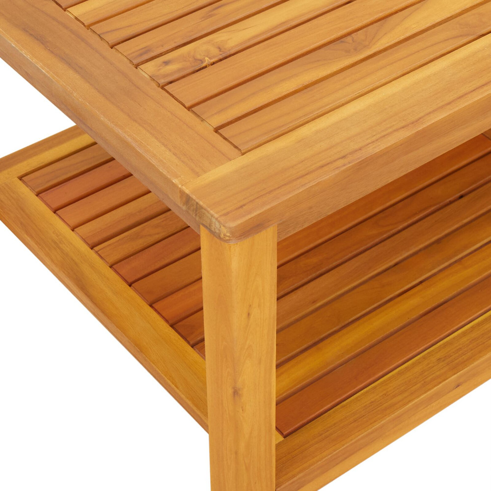 Produktbild för Sidobord Olivenatur 110 x 55 x 45 cm Massivt Akaciaträ
