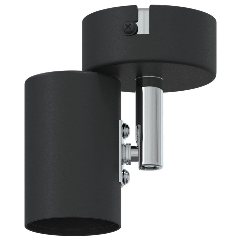 Produktbild för Takspotlight med strålkastare Svart 6,5 x 6 x 11,5 cm Metall