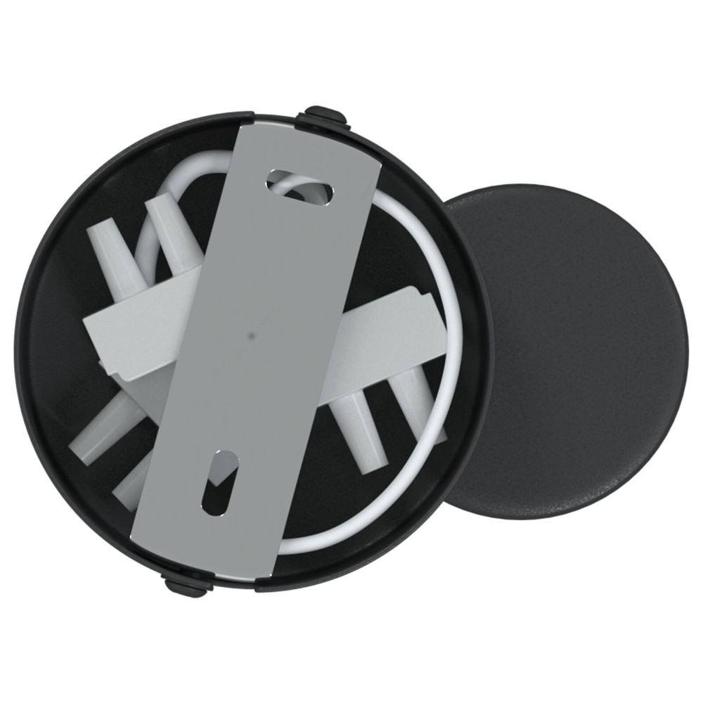 Produktbild för Takspotlight med strålkastare Svart 6,5 x 6 x 11,5 cm Metall