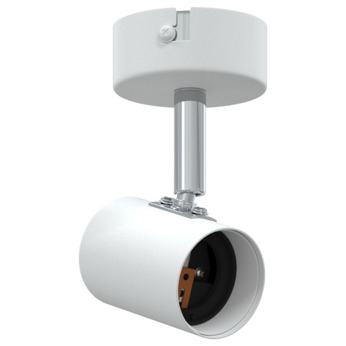 vidaXL Takspotlight med strålkastare Vit 6,5 x 6 x 11,5 cm Metall