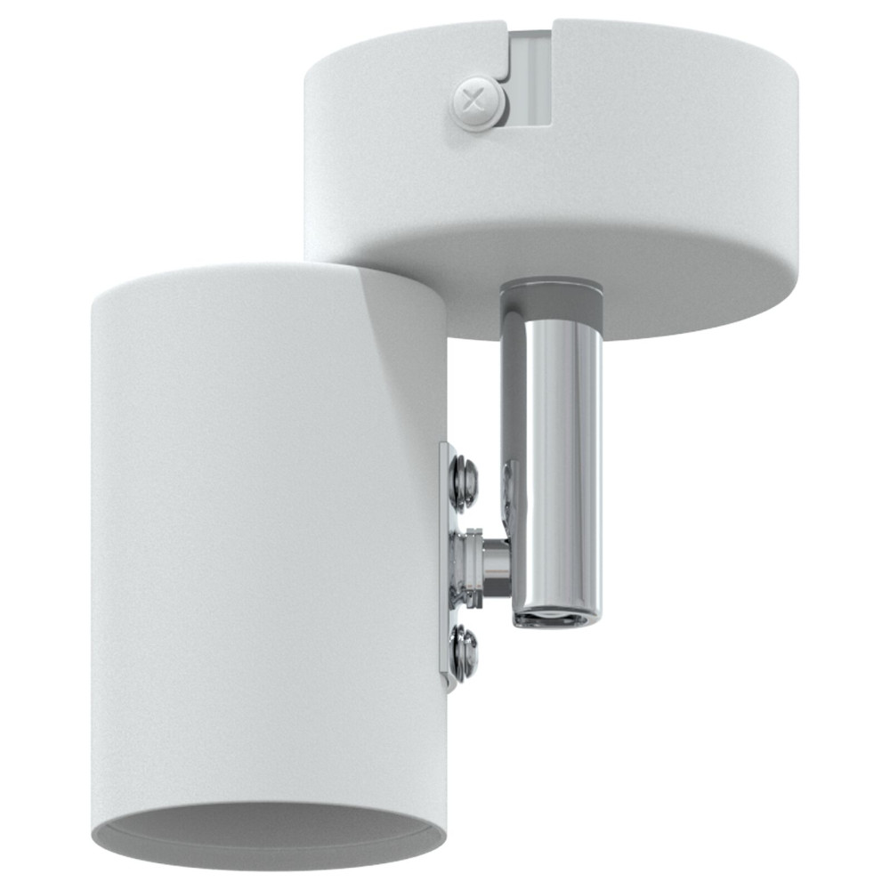 Produktbild för Takspotlight med strålkastare Vit 6,5 x 6 x 11,5 cm Metall