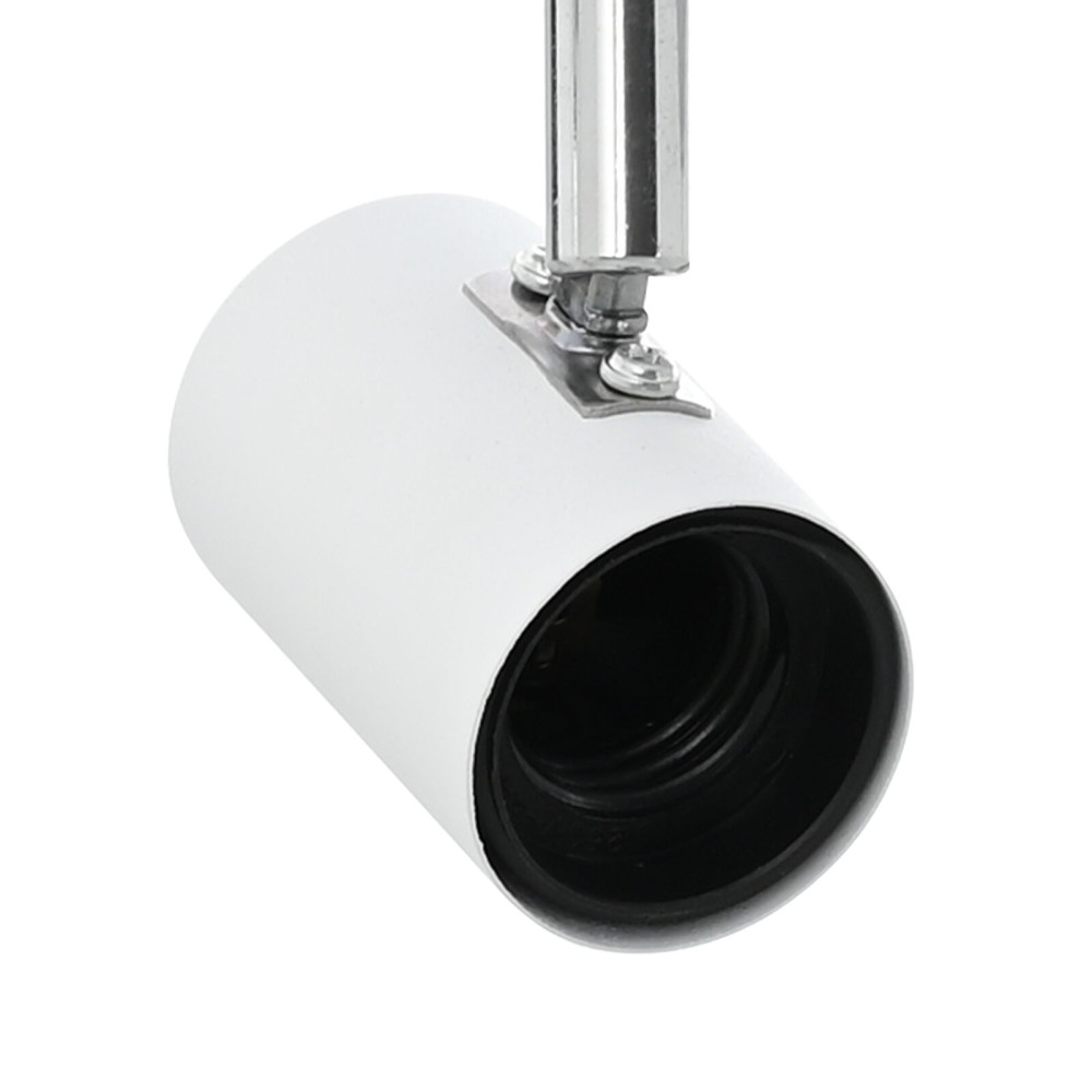 Produktbild för Takspotlight med strålkastare Vit 6,5 x 6 x 11,5 cm Metall