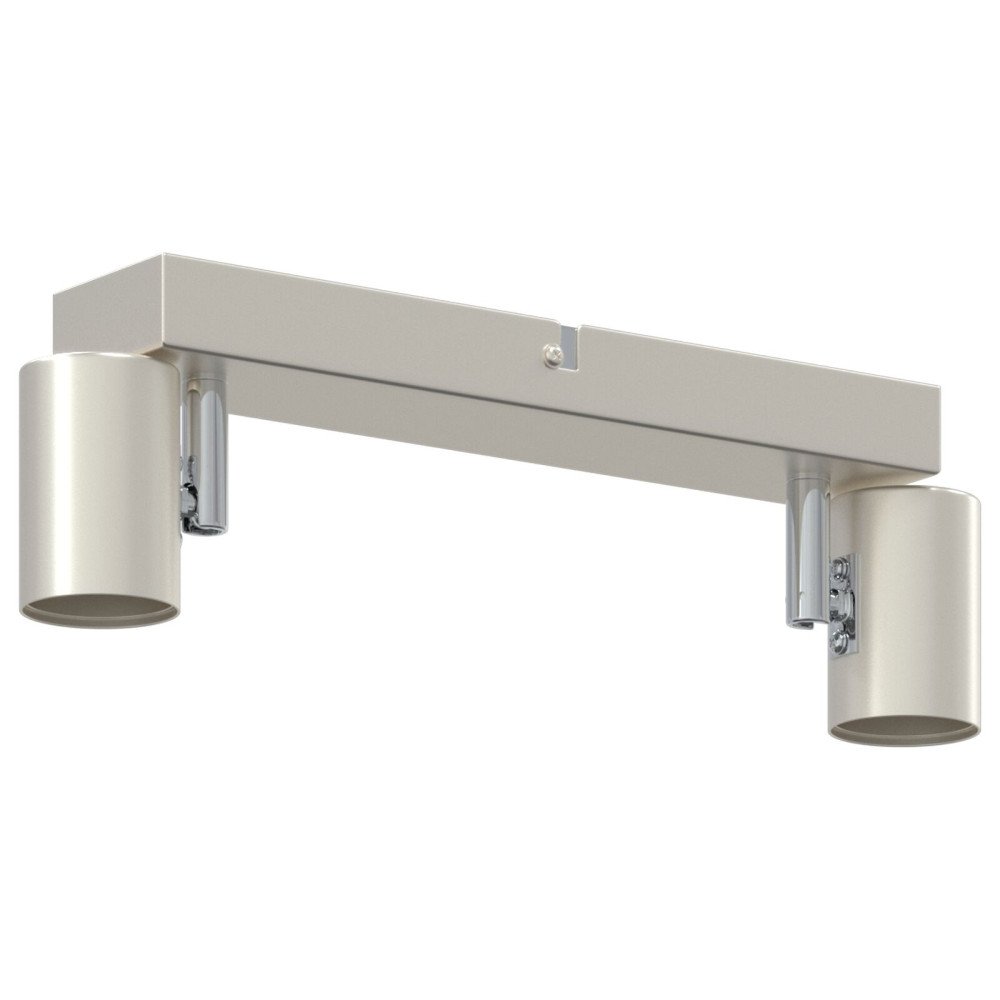 Produktbild för Takspotlight med strålkastare Nickel 26 x 6,5 x 11,5 cm Metall