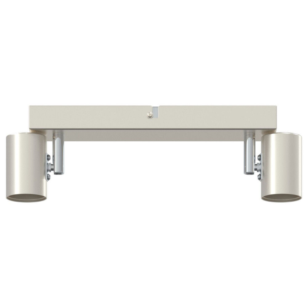 Produktbild för Takspotlight med strålkastare Nickel 26 x 6,5 x 11,5 cm Metall