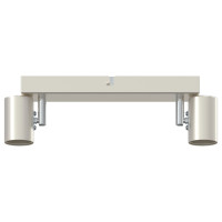 Produktbild för Takspotlight med strålkastare Nickel 26 x 6,5 x 11,5 cm Metall