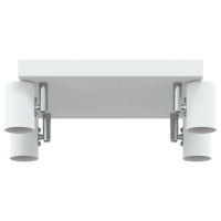 Produktbild för Takspotlight med strålkastare Vit 26,5 x 26 x 11,5 cm Metall