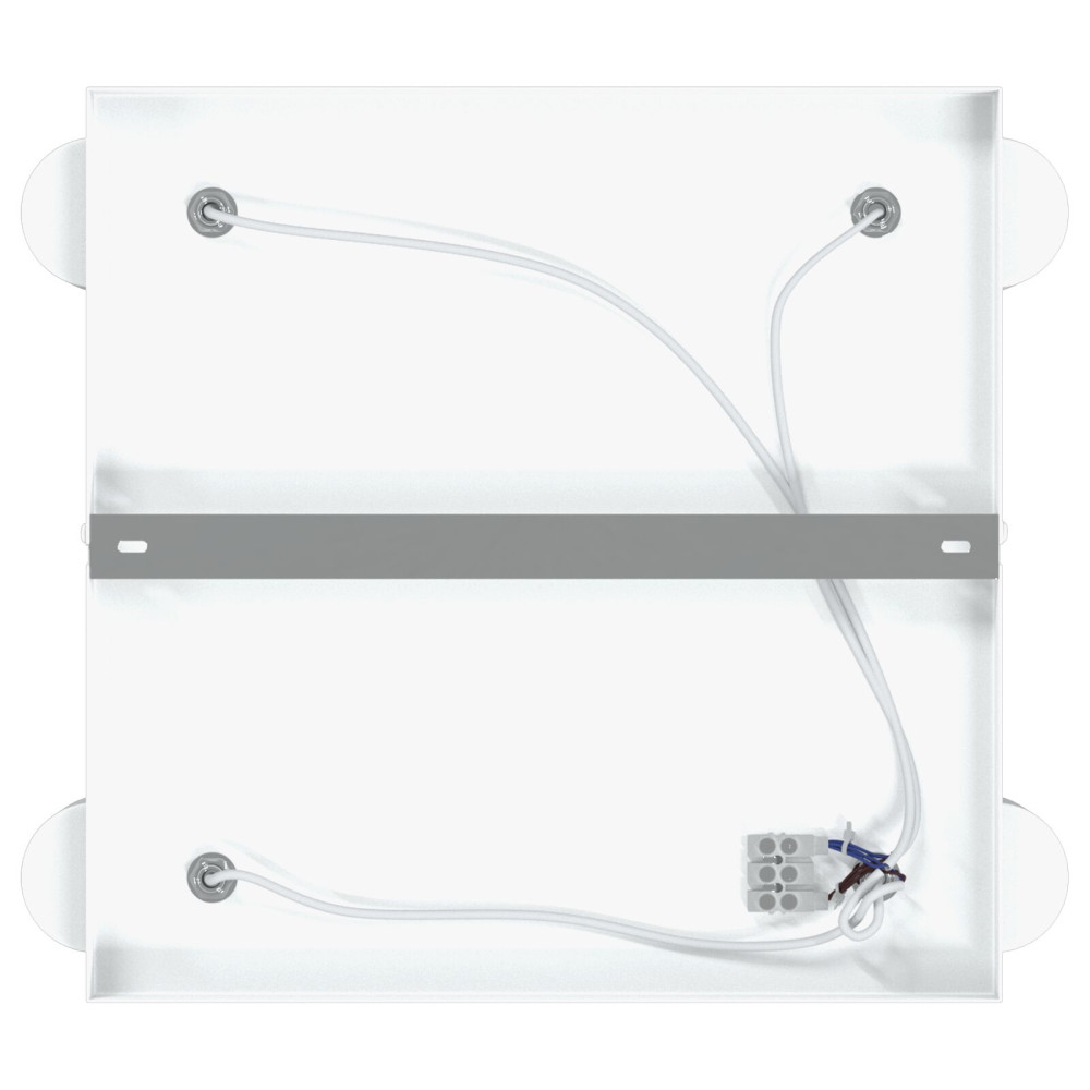 Produktbild för Takspotlight med strålkastare Vit 26,5 x 26 x 11,5 cm Metall