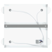 Produktbild för Takspotlight med strålkastare Vit 26,5 x 26 x 11,5 cm Metall