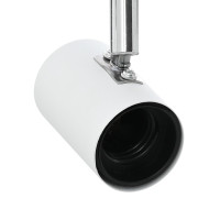 Produktbild för Takspotlight med strålkastare Vit 26,5 x 26 x 11,5 cm Metall