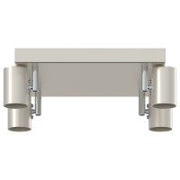Produktbild för Takspotlight med strålkastare Nickel 26,5 x 26 x 11,5 cm Metall