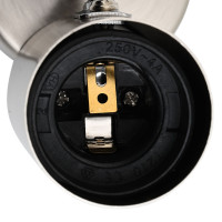 Produktbild för Takspotlight med strålkastare Nickel 26,5 x 26 x 11,5 cm Metall
