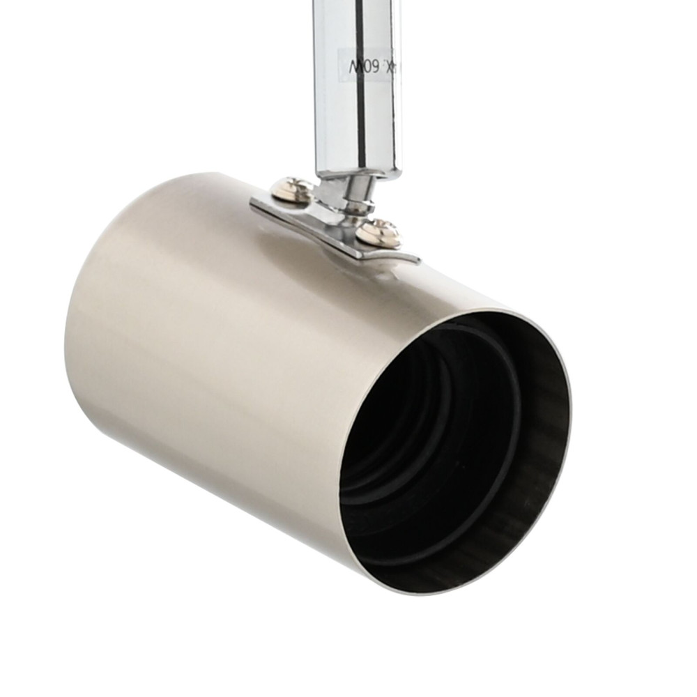 Produktbild för Takspotlight med strålkastare Nickel 26,5 x 26 x 11,5 cm Metall