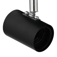 Produktbild för Takspotlight med strålkastare Svart 73 x 6,5 x 11,5 cm Metall