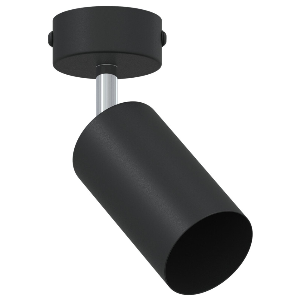 Produktbild för Takspotlight med strålkastare Svart 6 x 6 x 16 cm Metall