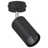 Produktbild för Takspotlight med strålkastare Svart 6 x 6 x 16 cm Metall