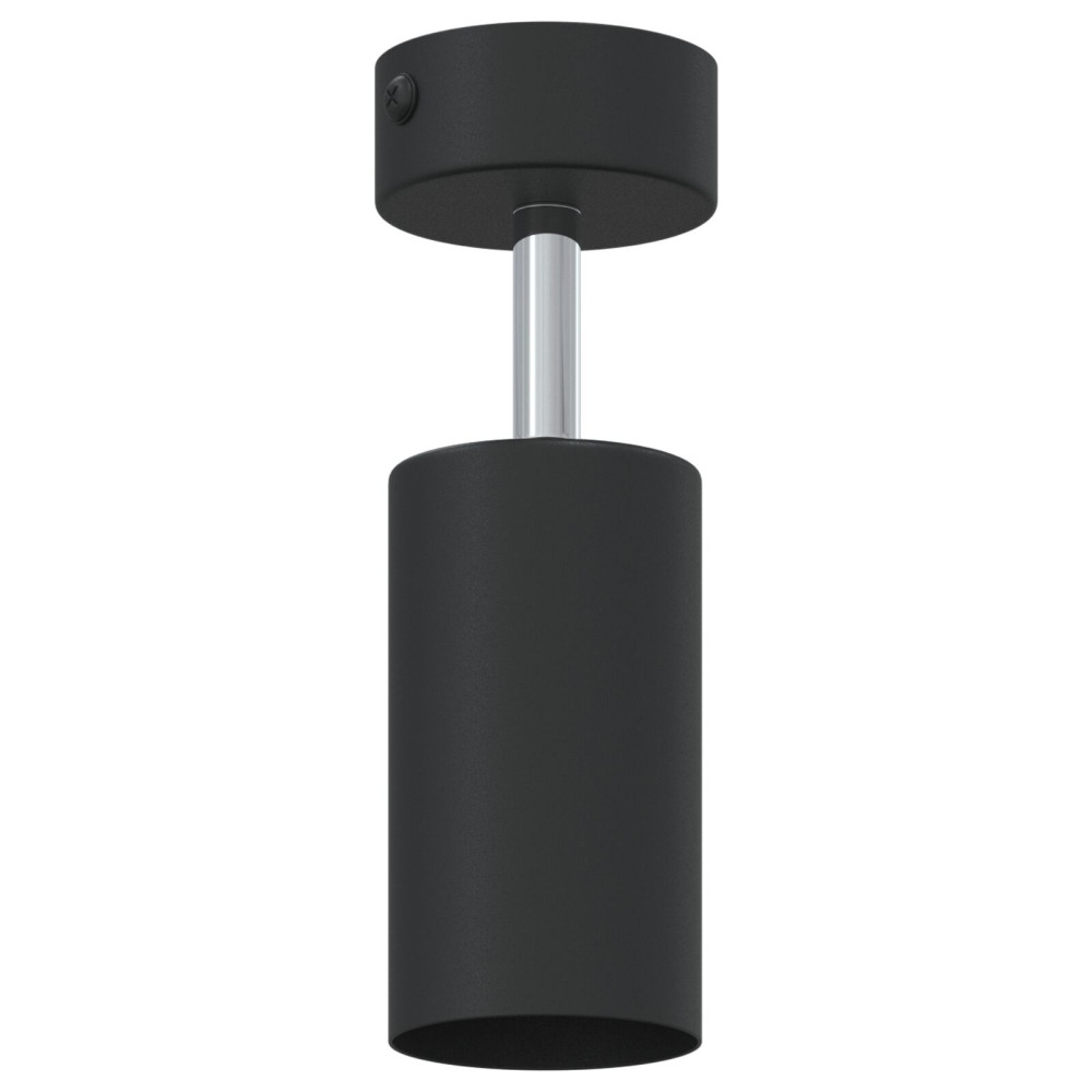 Produktbild för Takspotlight med strålkastare Svart 6 x 6 x 16 cm Metall