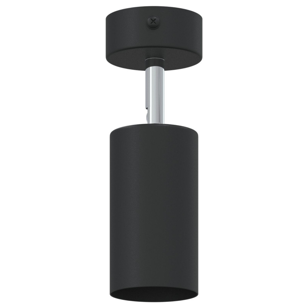 Produktbild för Takspotlight med strålkastare Svart 6 x 6 x 16 cm Metall