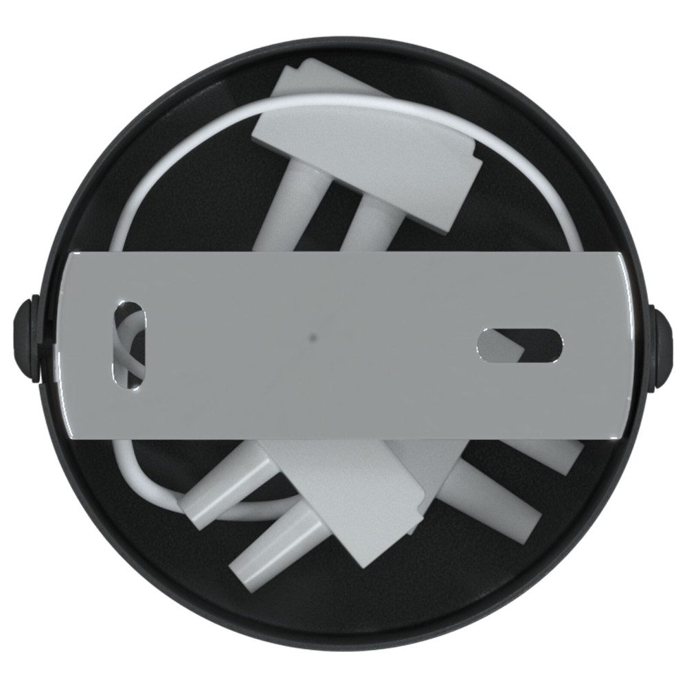 Produktbild för Takspotlight med strålkastare Svart 6 x 6 x 16 cm Metall