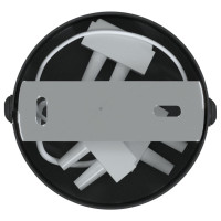 Produktbild för Takspotlight med strålkastare Svart 6 x 6 x 16 cm Metall