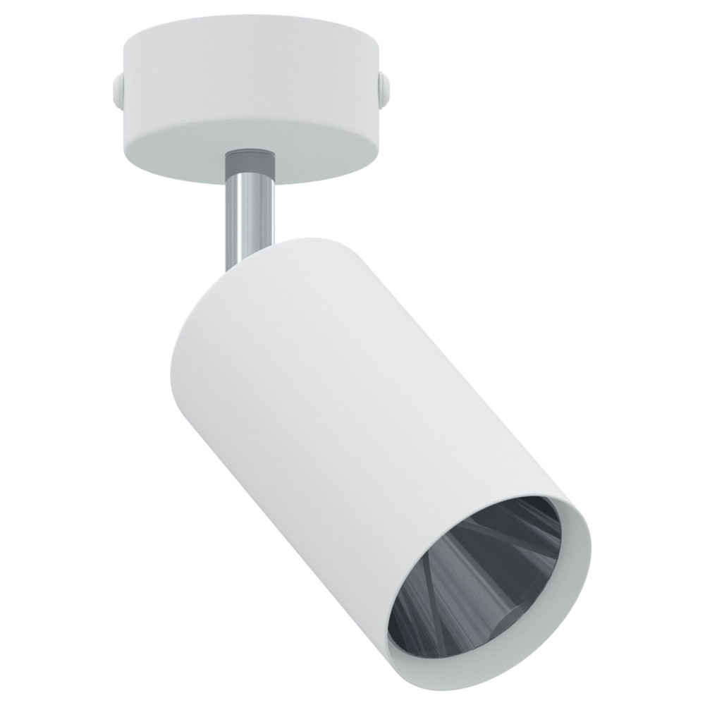 Produktbild för Takspotlight med strålkastare Vit 6 x 6 x 16 cm Metall