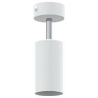 Produktbild för Takspotlight med strålkastare Vit 6 x 6 x 16 cm Metall