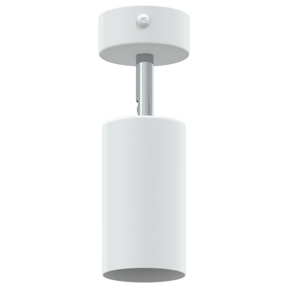 Produktbild för Takspotlight med strålkastare Vit 6 x 6 x 16 cm Metall